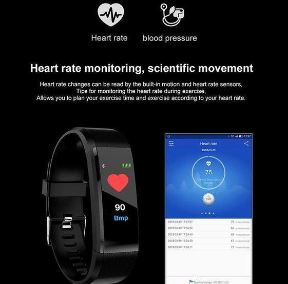 Smart Fitness Watch—Stay Connected & Track Your Health!