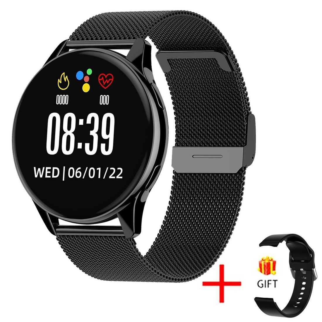 New Round Smart Watch Bluetooth CallingMen Women Fitness Bracelet